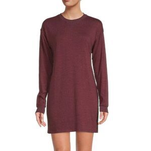 The Normal Brand Puremeso Weekender Dress Size XL Burgundy Long Sleeve Casual